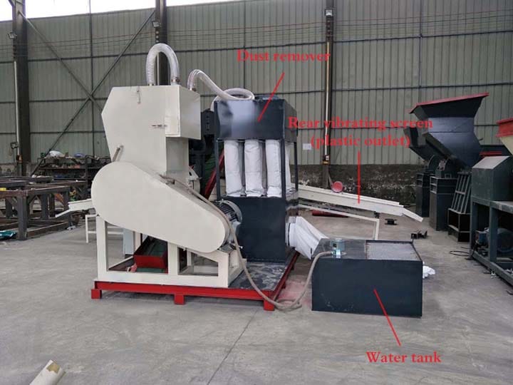 Scrape cable wire recycling machine structure