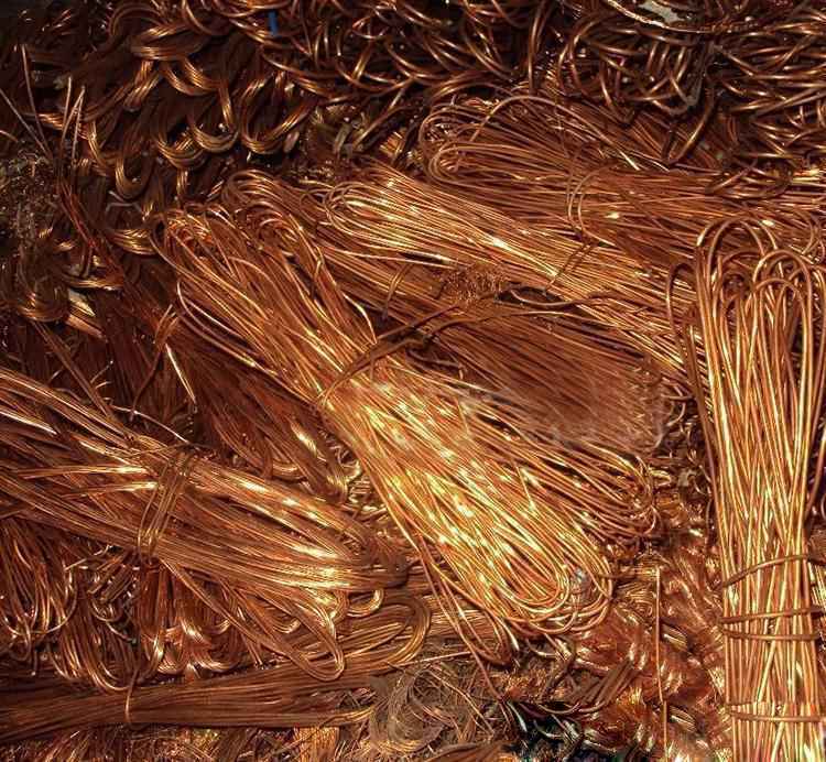 Bulks of waste copper wire for recycling with copper pelletizer