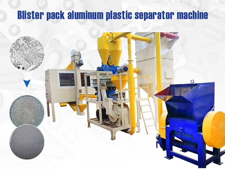 Blister pack aluminum plastic separator machine